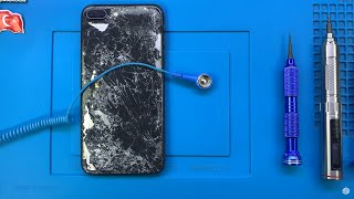 Destroyed iPhone 8 Cracked Plus Phone Restoration | Rebuild Broken Phone