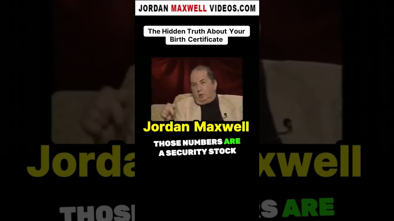 Джордан Максвелл: Скрытая правда о вашем свидетельстве о рождении