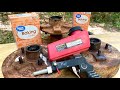 Soda Blasting with REGULAR Baking Soda - Cheap Harbor Freight Blaster - Cleaning Rusty Trailer Hubs