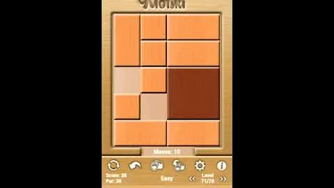 Klotski Easy Level 71 of 78 Par solution