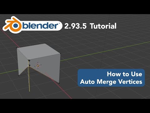 How Use Auto Vertices in Blender 2.93.5 - YouTube