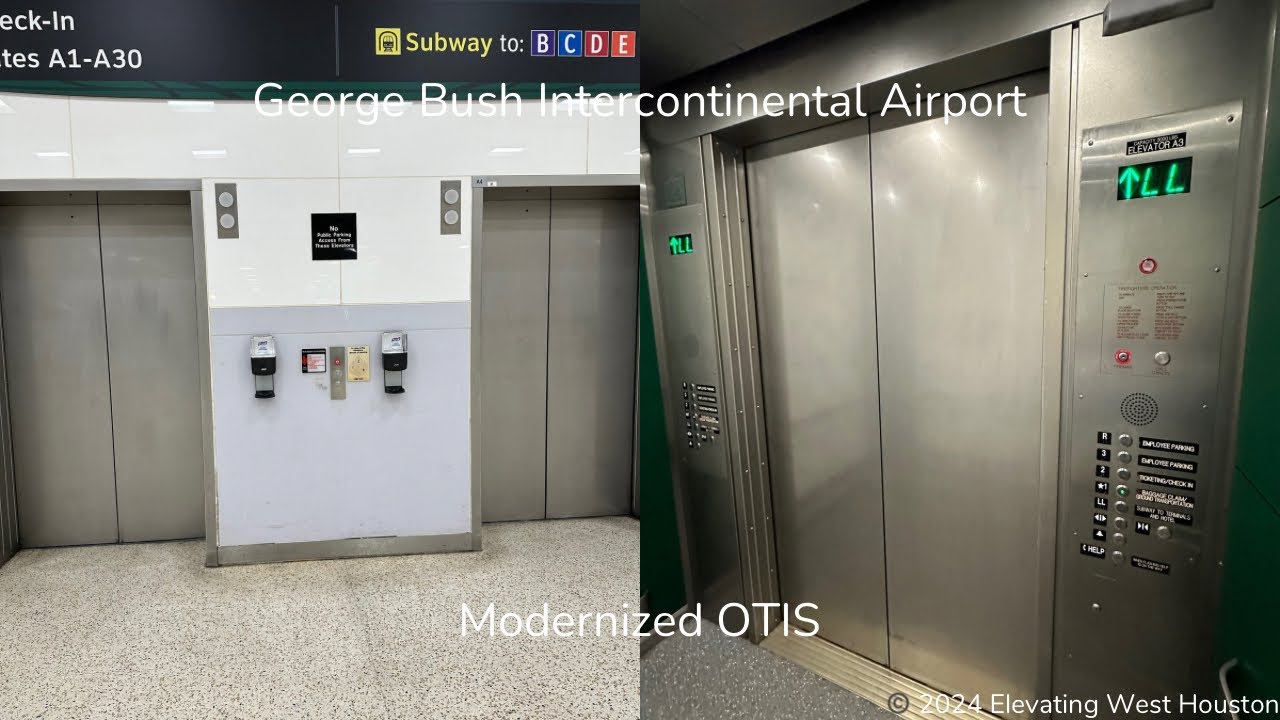 OTIS [mb. ThyssenKrupp] Traction Elevators 3/4 | Terminal A | George Bush IAH Airport | Houston, TX