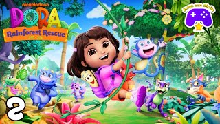 NIVEL 2 BOSQUE NUECES 🎮 Videojuego DORA Rescate en el Bosque Tropical en español 