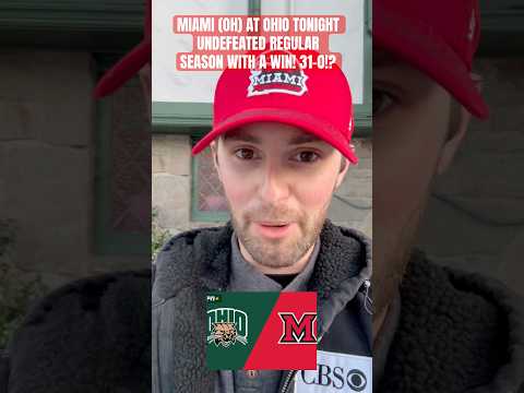 MIAMI (OH) GOES FOR 31-0 TONIGHT! UNDEFEATED REGULAR SEASON ON THE LINE! #miamiredhawks #sports
