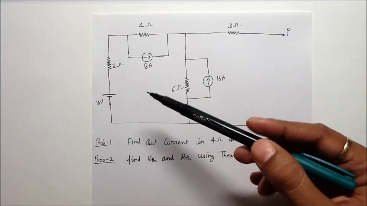 Th venin s theorem solved problems youtube