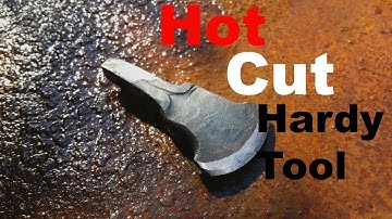 Forging a Hot Cut Hardy Tool | from old cold chisel