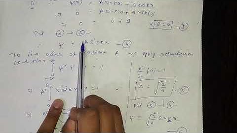 Particle in One Dimensional Box Part-2 for B.sc 3rd year by Sapna Agarwal