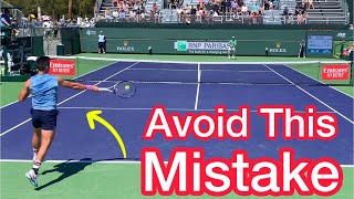 This Mistake Is Costing You Points (Tennis Singles Strategy)