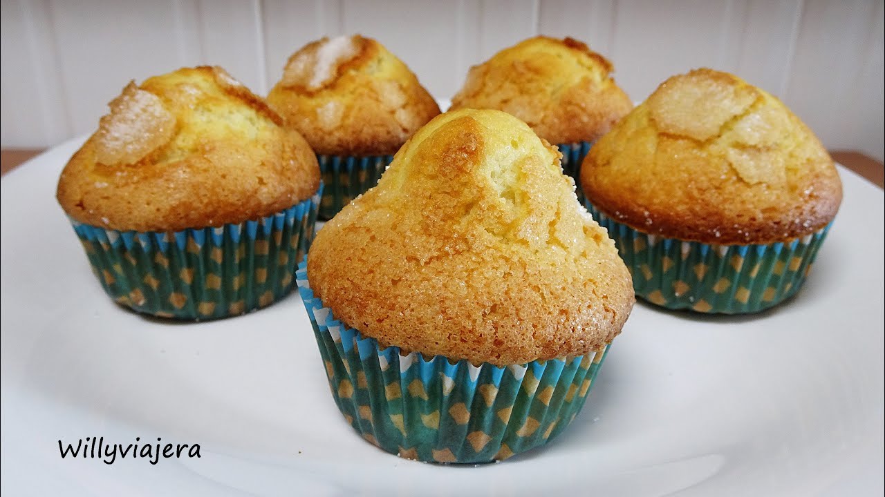 MAGDALENAS CON COPETE🧁🧁CASERAS👍