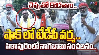 పాపం పవన్ త్యాగాలు.. | Naga babu SHOKING COMMENTS on YSRCP in Janasena Pithapuram Election Campaign