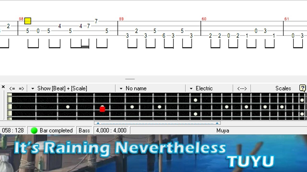 それでも雨は降るんだね / ツユ / ベース [TAB] It's Raining Nevertheless - TUYU - Bass ...