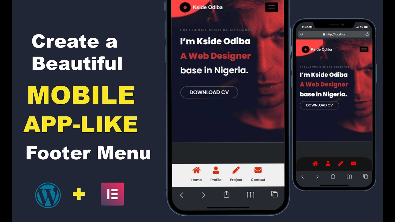 How to Create a Mobile App-like Footer Menu on WordPress using ...