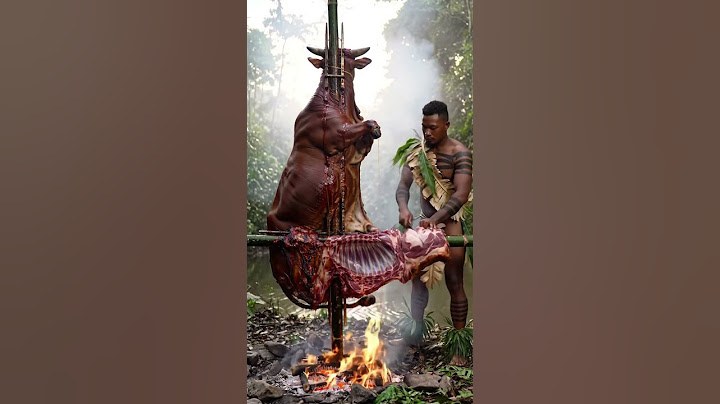 Tribal Man Grilled a Whole Cow in the Jungle! #food #asianvillagecooking