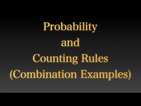امکان اور گنتی کے اصول - امتزاج کی مثالیں۔