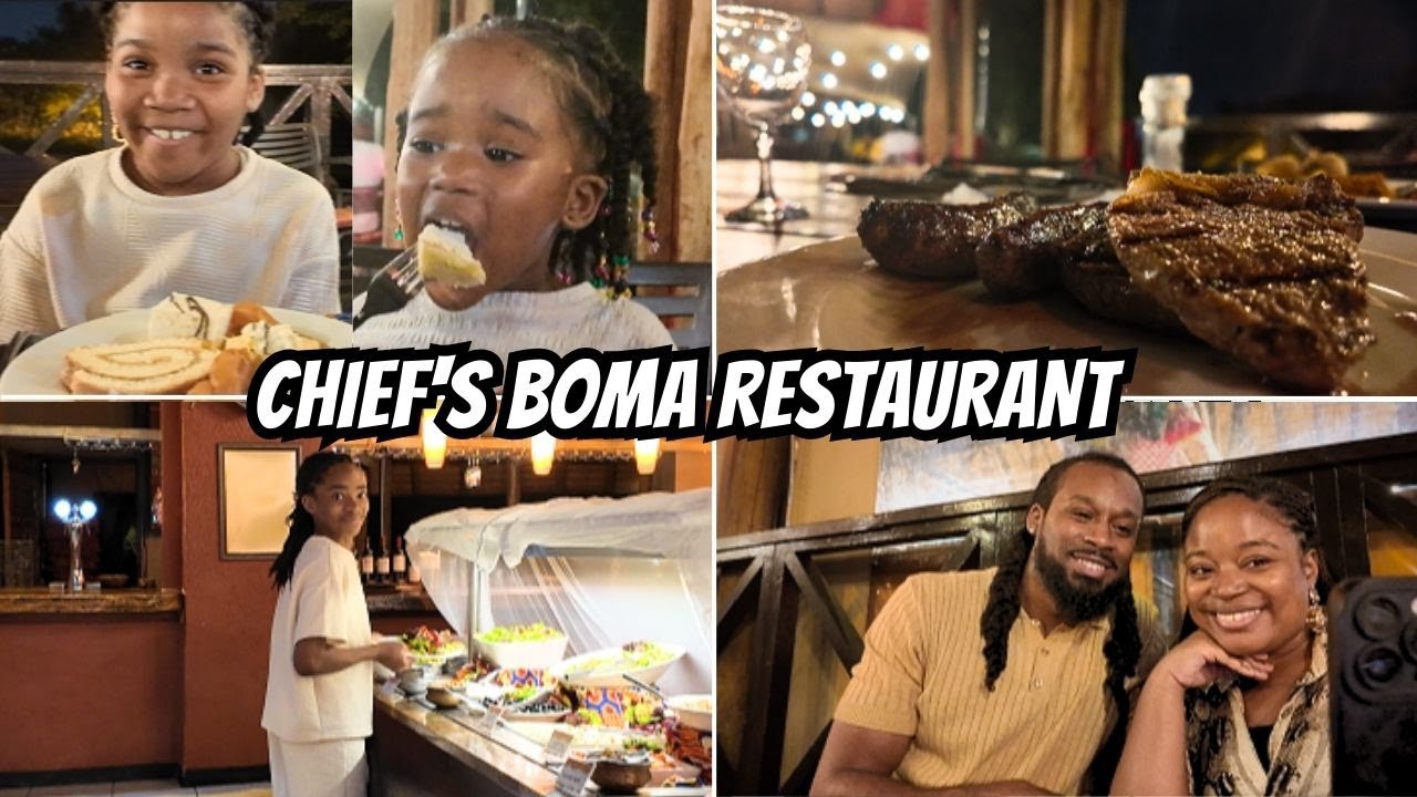 We Ate at Africa’s Most Epic Buffet! 120 DISHES & GAME MEAT | Chief's Boma |TheDemouchetsABROAD Ep11