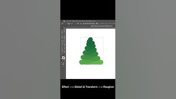 How to make a Christmas tree using Adobe illustrator tutorial ✨