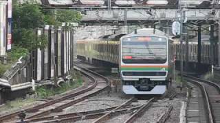 JR東日本 E231系1000番台電車 通過 原宿駅 2009/09/26