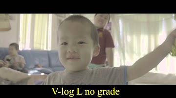 GH4 V-Log L test before and after with color grading using filmconvert