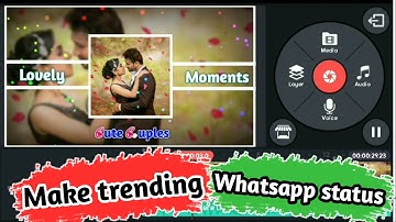 How to make trending whatsapp status in kinemaster with mobile। ZERO LEVEL EDITING।