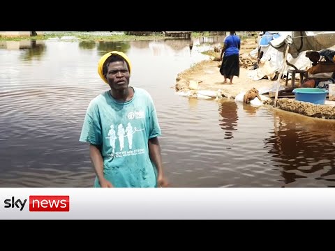 South Sudan: Fields overwhelmed by water after record flooding.