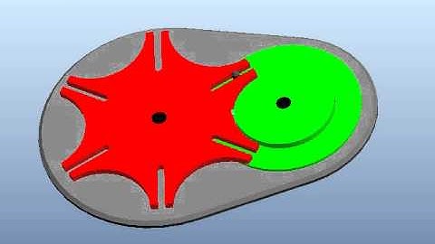 Geneva Mechanism (Parametric) Creo Elements/Pro