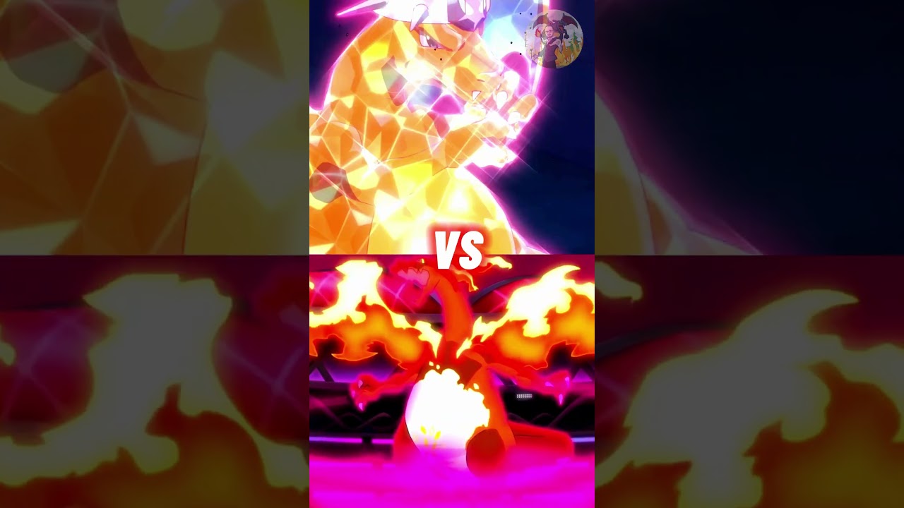 Who will win? 💥 Professor Friede's Dark Type Terastallized Charizard VS Leon's Gigantamax Charizard🔥