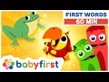 Toddler Learning Video Colors w Color Crew & Larry | ABC Alphabet & Animal Sounds | Baby First TV
