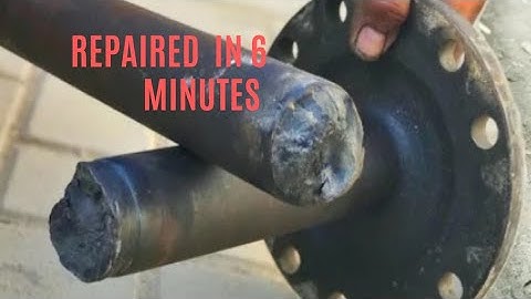 We repaired the broken axle shaft, despite the unavailability of a replacement axle. #broken axle.