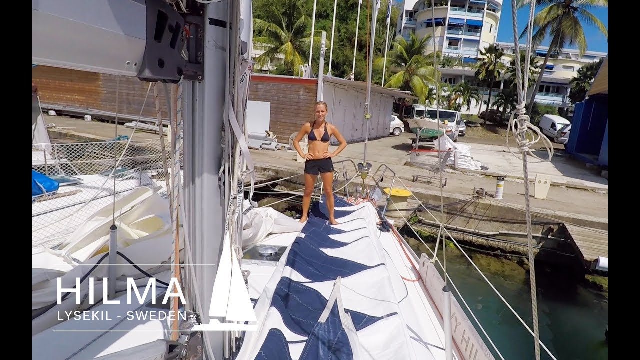 Hilma Sailing, maintaining Hilma and geocaching at  Martinique , Ep 17