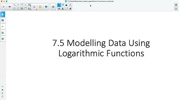 Foundations of Math 12: 7.5 Modelling Data Using Logarithmic Functions