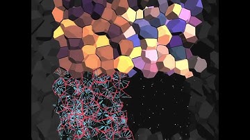 3D Voronoi Cells  -  Dynamic Foam - 