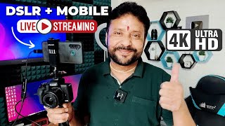 How To Use DSLR Camera In Mobile Phone For Live Streaming | Best Live Streaming App For Mobile Phone