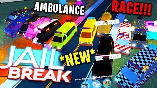 MASSIVE NEW AMBULANCE RACE IN ROBLOX JAILBREAK