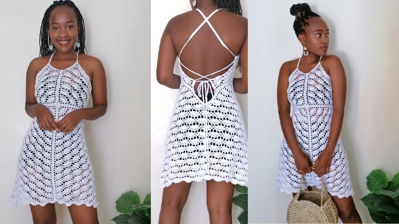 Crochet skater dress  crochet summer dress 