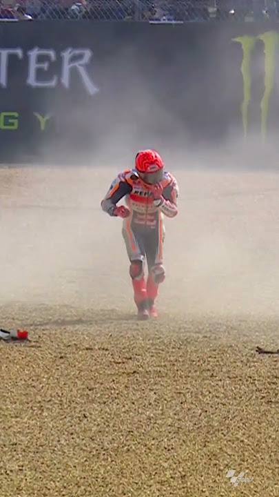 Marc Marquez suffers an early crash in P1 upon return 😱 | 2023 #FrenchGP 🇫🇷
