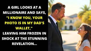 GIRL SAYS I KNOW YOU YOUR PHOTO IS IN MY DAD S WALLET TO MILLIONAIRE LEAVING HIM SHOCKED