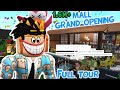 MY BLOXBURG MALL FULL TOUR AND GRAND OPENING... it was chaotic