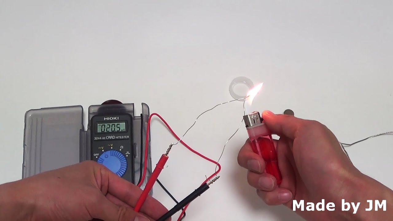 K-type Thermocouple Experiment - YouTube