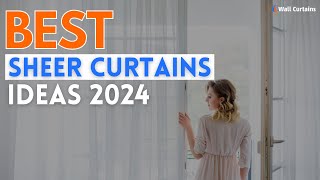 Best Sheer Curtains Ideas 2024 | Learn How to Hang Sheer Curtains Dubai