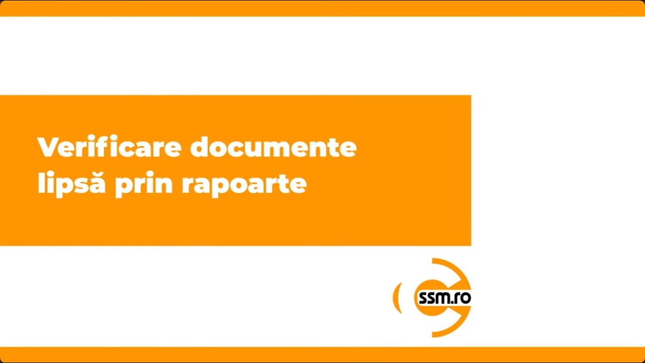Checking for missing documents via reports