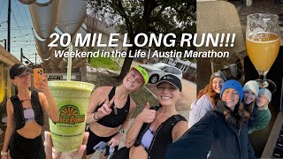 20 Mile Long Run! | Weekend In The Life | Austin Marathon