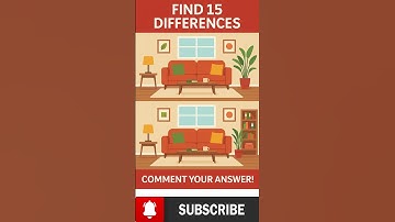 Only 15 Seconds to Spot 15 Differences — Can You Do It? 🛋️🧐