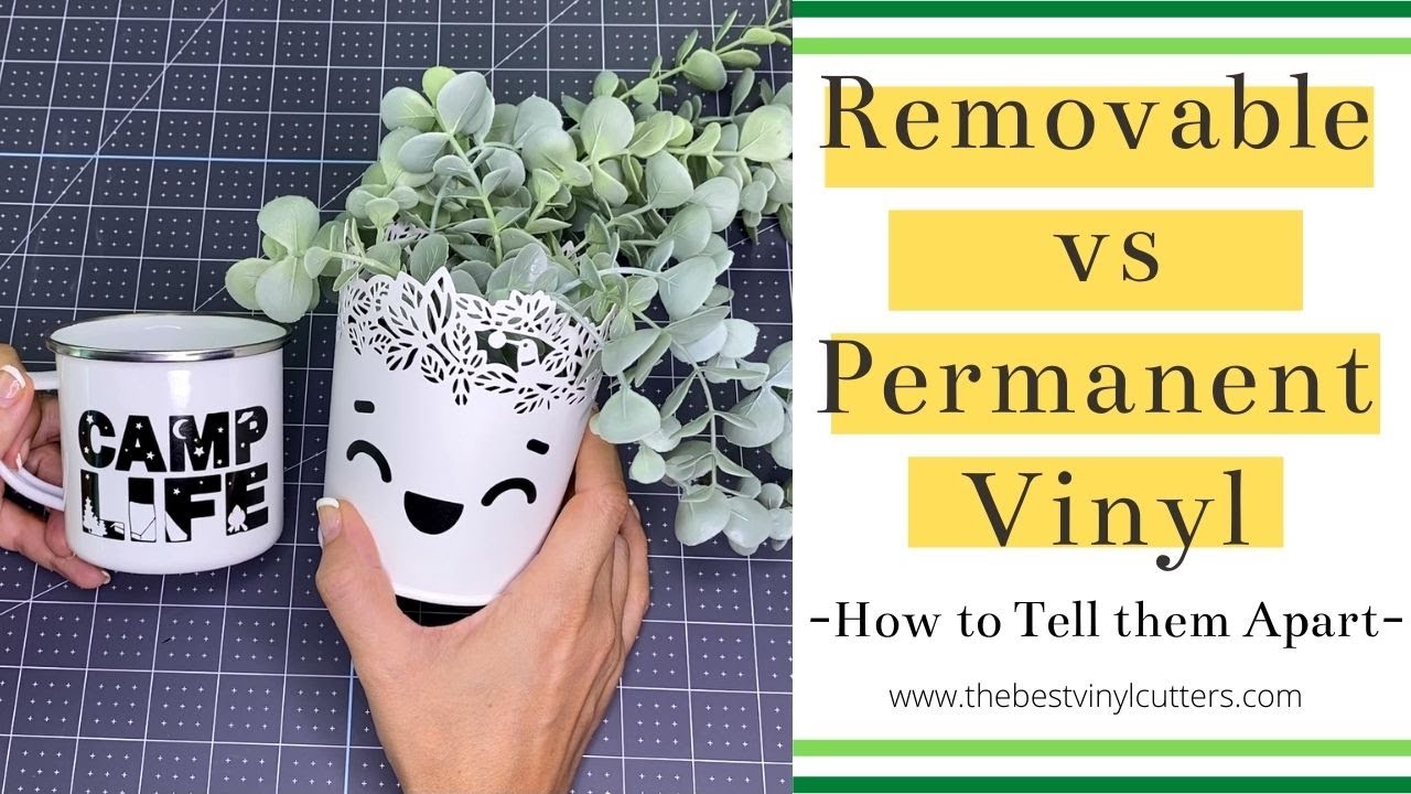 removable vs permanent adhesive vinyl how to tell them apart youtube