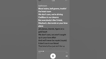 Royals~ Lorde / Lyrics✨ #lyrics #music #song #edit #youtube