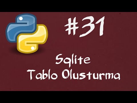 Video: Python'da nasıl SQLite veritabanı oluşturabilirim?