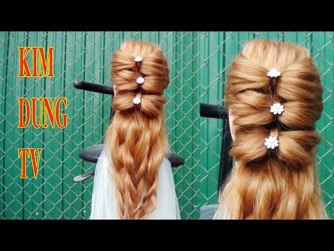 Kiểu tóc búi nơ đẹp-braided hairstyles-kim dung tv