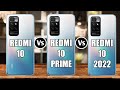 Redmi 10 Vs Redmi 10 Prime Vs Redmi 10 2022