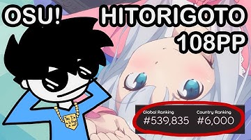 6 digit osu! player gets their first 100pp play