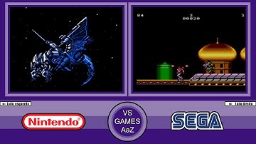 Strider (NES VS Master System) - Side By Side Comparison Graphics