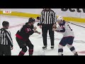 Kurtis MacDermid drops the gloves with Mathieu Olivier